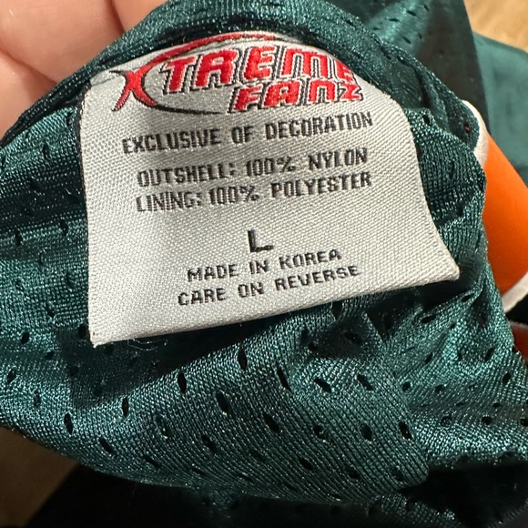 Vintage Miami  Florida Hurricanes patched   reversible jacket size L nwot - Picture 9 of 11